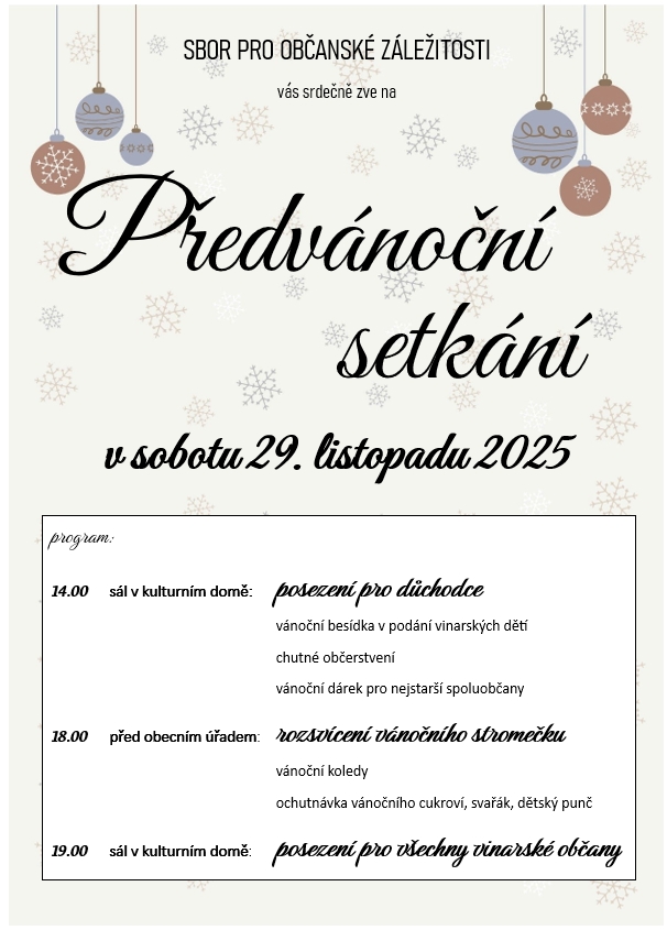 předvánoční posezení 2025